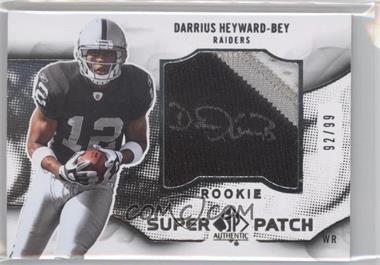 2009 SP Authentic - Rookie Super Patch Signatures #RSP-DH - Darrius Heyward-Bey /99