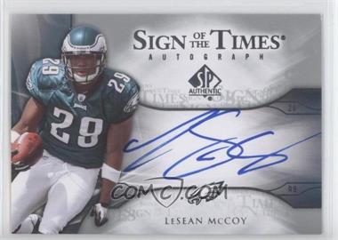2009 SP Authentic - Sign of the Times Autographs #ST-LS - LeSean McCoy