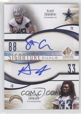 2009 SP Signature Edition - Signature Duals #D-JC - Scott Chandler, Gartrell Johnson /50