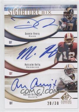 2009 SP Signature Edition - Signature Six #S-WR1 - Donnie Avery, Malcolm Kelly, Adrian Arrington, Earl Bennett, Eddie Royal, Andre Caldwell /30