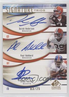 2009 SP Signature Edition - Signature Trios #T-APH - Allen Patrick, Derek Anderson, Paul Hubbard /25