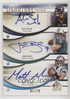 Alex Brink, John Beck, Matt Moore #/70