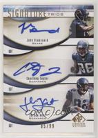 John Broussard, Courtney Taylor, Jordan Kent #/99