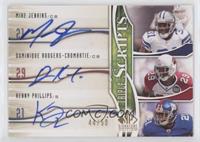 Mike Jenkins, Dominique Rodgers-Cromartie, Kenny Phillips #/50