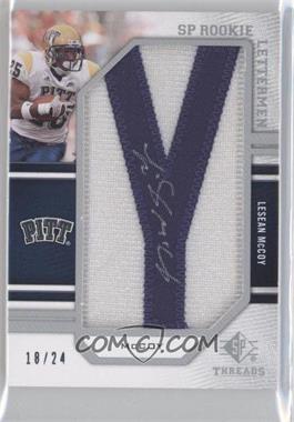 2009 SP Threads - [Base] #256 - Rookie Lettermen Autographs - LeSean McCoy /24