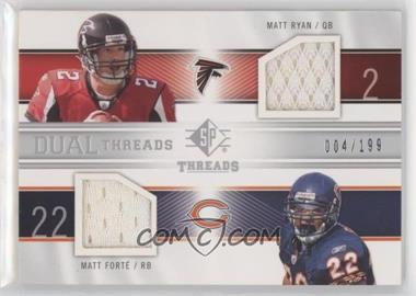 2009 SP Threads - Dual Threads #T2-RF - Matt Ryan, Matt Forte /199