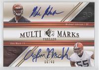 Michael Johnson, Alex Mack #/40