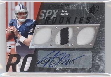 2009 SPx - [Base] - Silver #105 - Rookies Auto Jersey - Stephen McGee /25