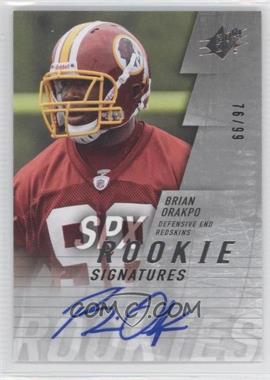 2009 SPx - [Base] - Silver #124 - Rookie Signatures - Brian Orakpo /99