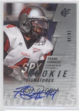 2009 SPx - [Base] - Silver #125 - Rookie Signatures - Frank Summers /99