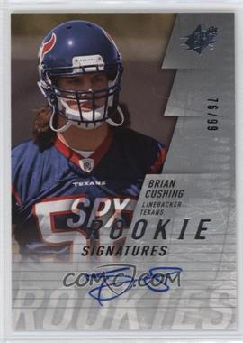 2009 SPx - [Base] - Silver #135 - Rookie Signatures - Brian Cushing /99