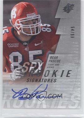 2009 SPx - [Base] - Silver #140 - Rookie Signatures - Bear Pascoe /99