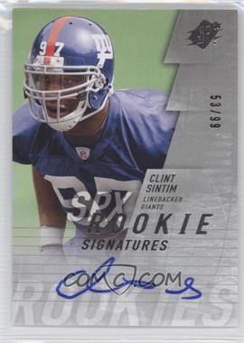 2009 SPx - [Base] - Silver #144 - Rookie Signatures - Clint Sintim /99