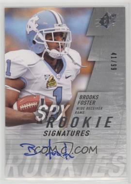 2009 SPx - [Base] - Silver #161 - Rookie Signatures - Brooks Foster /99