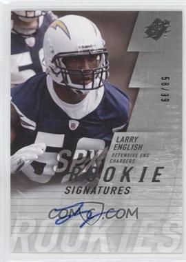 2009 SPx - [Base] - Silver #162 - Rookie Signatures - Larry English /99