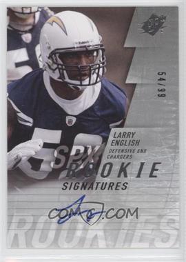 2009 SPx - [Base] - Silver #162 - Rookie Signatures - Larry English /99