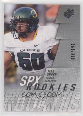 2009 SPx - [Base] - Silver #184 - Max Unger /399