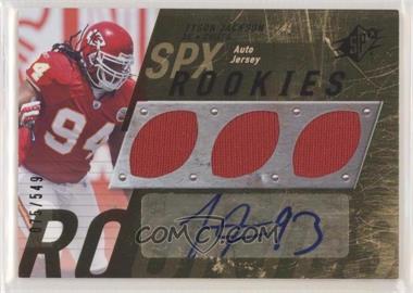 2009 SPx - [Base] #112 - Rookies Auto Jersey - Tyson Jackson /549 [EX to NM]