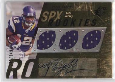 2009 SPx - [Base] #115 - Rookies Auto Jersey - Percy Harvin /549 [EX to NM]