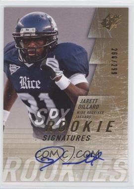 2009 SPx - [Base] #158 - Rookie Signatures - Jarett Dillard /299