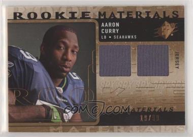 2009 SPx - Rookie Materials - Bronze #RM-AC - Aaron Curry /99