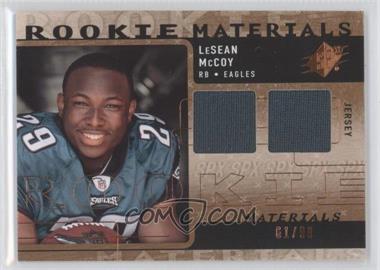 2009 SPx - Rookie Materials - Bronze #RM-LM - LeSean McCoy /99