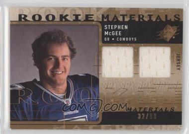 2009 SPx - Rookie Materials - Bronze #RM-SM - Stephen McGee /99