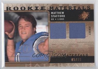 2009 SPx - Rookie Materials - Bronze #RM-ST - Matthew Stafford /99