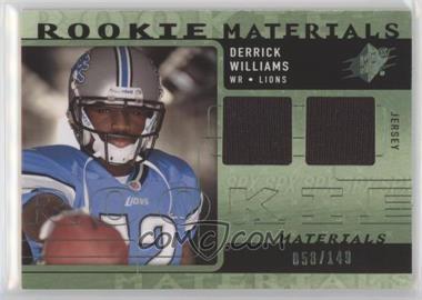 2009 SPx - Rookie Materials - Green #RM-DW - Derrick Williams /149