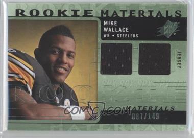 2009 SPx - Rookie Materials - Green #RM-MW - Mike Wallace /149