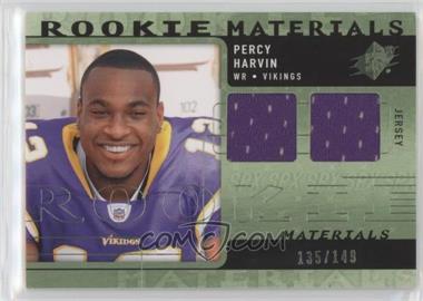 2009 SPx - Rookie Materials - Green #RM-PH - Percy Harvin /149