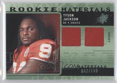 2009 SPx - Rookie Materials - Green #RM-TJ - Tyson Jackson /149
