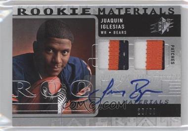 2009 SPx - Rookie Materials - Patch Autograph #RM-JI - Juaquin Iglesias /50