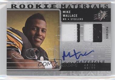 2009 SPx - Rookie Materials - Patch Autograph #RM-MW - Mike Wallace /50