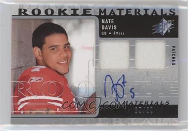 2009 SPx - Rookie Materials - Patch Autograph #RM-ND - Nate Davis /50