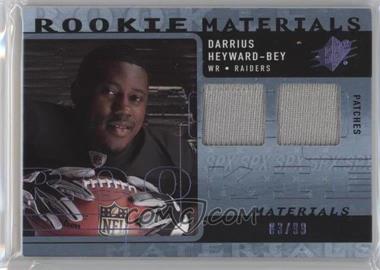 2009 SPx - Rookie Materials - Patch #RM-DH - Darrius Heyward-Bey /99