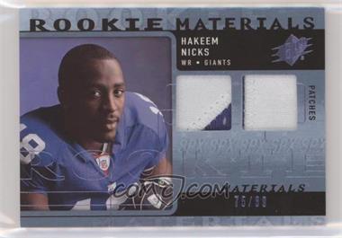 2009 SPx - Rookie Materials - Patch #RM-HN - Hakeem Nicks /99