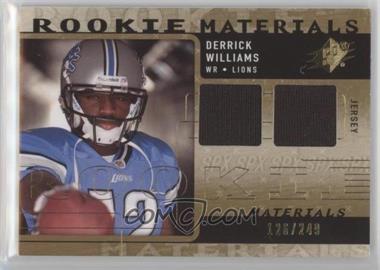 2009 SPx - Rookie Materials #RM-DW - Derrick Williams /249