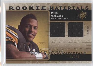 2009 SPx - Rookie Materials #RM-MW - Mike Wallace /249