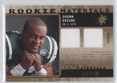 2009 SPx - Rookie Materials #RM-SG - Shonn Greene /249