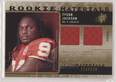 2009 SPx - Rookie Materials #RM-TJ - Tyson Jackson /249 [EX to NM]