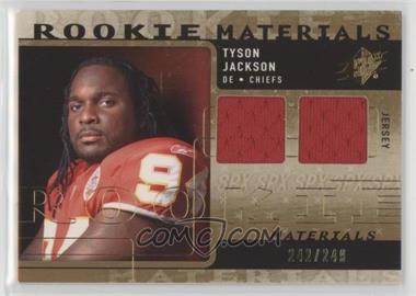 2009 SPx - Rookie Materials #RM-TJ - Tyson Jackson /249