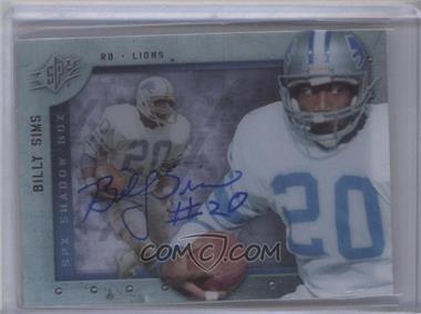 2009 SPx - Shadow Box - Autographs #S-SI - Billy Sims