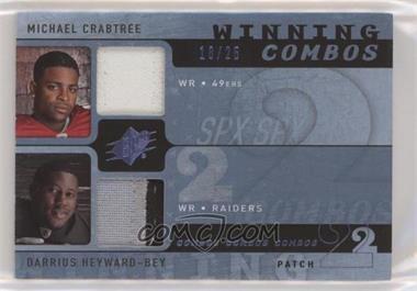 2009 SPx - Winning Combos - Patch #W2-CH - Darrius Heyward-Bey, Michael Crabtree /25