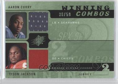 2009 SPx - Winning Combos - Variation 1 #W2-CJ - Aaron Curry, Tyson Jackson /59