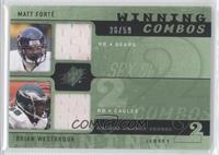 Matt Forte, Brian Westbrook #/59