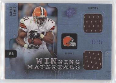 2009 SPx - Winning Materials - Dual Blue #W-JL - Jamal Lewis /50