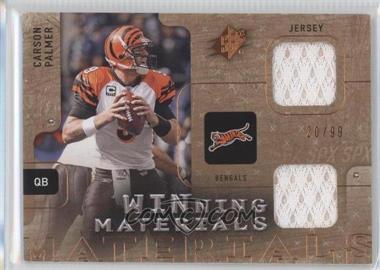 2009 SPx - Winning Materials - Dual #W-CP - Carson Palmer /99