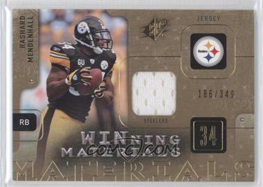 2009 SPx - Winning Materials #W-ME - Rashard Mendenhall /349