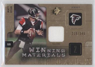 2009 SPx - Winning Materials #W-MR - Matt Ryan /349